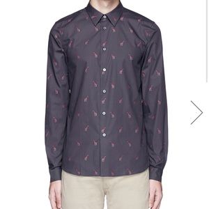 PS PAUL SMITH GIRAFFE EMBROIDERED SHIRT in Medium